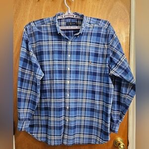 Ralph Lauren Shirt Mens Plaid Long Sleeve Pony Size 3 XB Preppy Casual